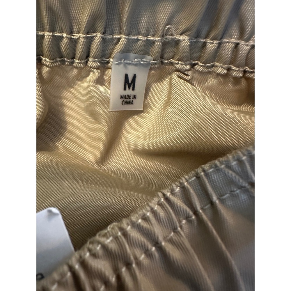 NWT Fear of God Essentials Women Nylon Running Shorts Harvest Tan Logo Medium - Picture 9 of 10